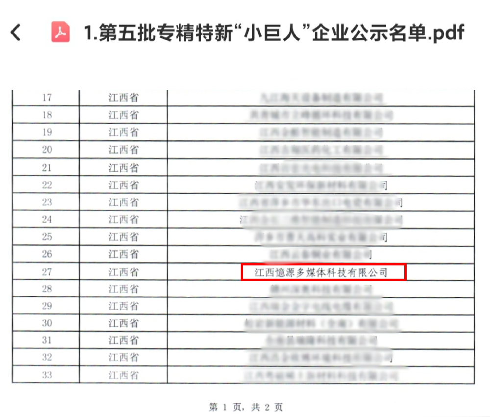 憶源科技榮獲國家專精特新 “小巨人”企業(yè)稱號